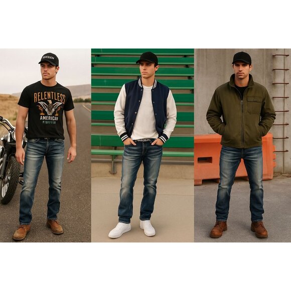 American Fighter Legend Void Bonneville Jean Men 27 Slim Vintage Americana - Picture 1 of 16